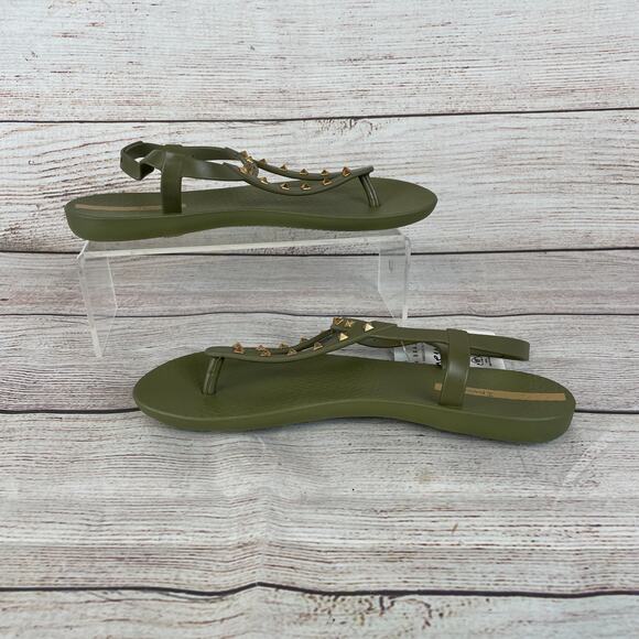 Ipanema Class Rockstar Women's 7 Sandals Green Beige - Picture 2 of 11